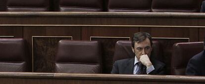 Rafael Hernando, en el Congreso.