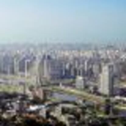 Panorámica de rascacielos de São Paulo.