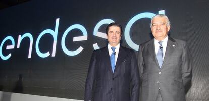 Borja Prado, presidente de Endesa, y Jos&eacute; Bogas, consejero delegado.