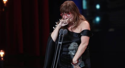 Isabel Coixet tras recibir el premio a la mejor dirección.