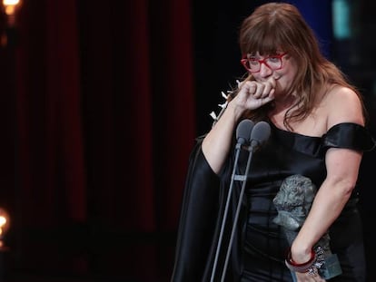 Isabel Coixet tras recibir el premio a la mejor dirección.