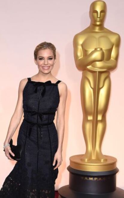 Sienna Miller, en la pasada entrega de los premios Oscar.