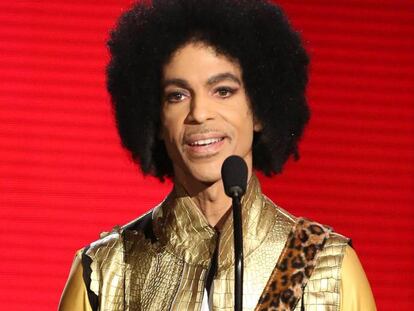 El cantante Prince en noviembre de 2015. 