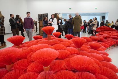 La obra 'Arrecife' del artista Gaspar Livedinsky, en el museo MAR, en Mar del Plata.