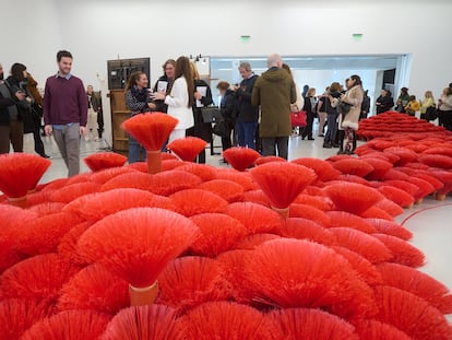 La obra 'Arrecife' del artista Gaspar Livedinsky, en el museo MAR, en Mar del Plata.