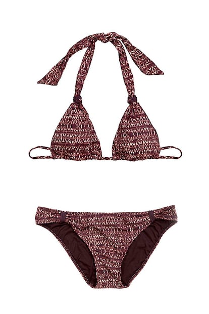 Bikini estampado de Women's Secret; top (16,99 euros) y braguita (11,99 euros).