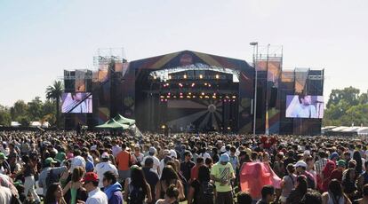 Asistentes a la pasada edición del Lollapalooza en Chile