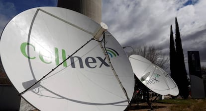 Antenas de telefonía de Cellnex.