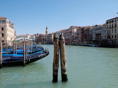 El Gran Canal de Venecia vacío, el pasado martes.