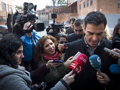 Pedro Sánchez, ahir, a l'Institut Ramiro de Maeztu de Madrid.