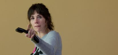 La actriz Halina Reijn en un momento de la representación de 'La voz humana'.
