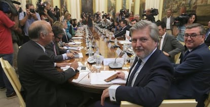 El ministre Íñigo Méndez de Vigo a la conferència sectorial.