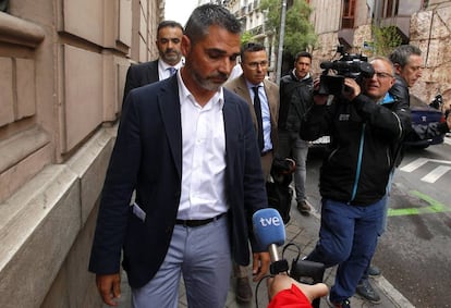 Alejandro de Pedro, en una de sus comparecencias en la Audiencia Nacional por el 'caso Púnica'