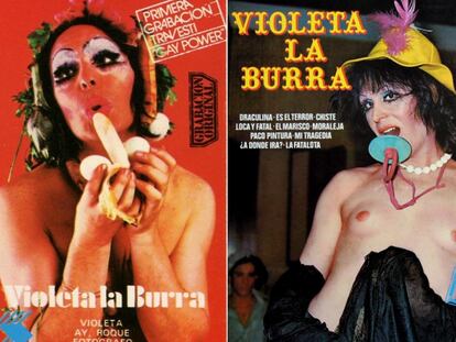 Dues de les cassets de Violeta la Burra dels anys setanta i vuitanta.