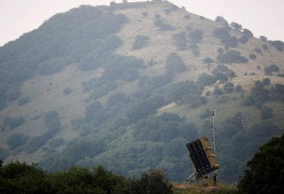 Batería antimisiles de Israel en los Altos del Golán.