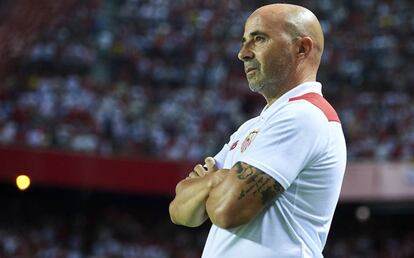 Sampaoli, en el duelo de ida en el S&aacute;nchez Pizju&aacute;n. 