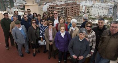 Miembros de la Asociaci&oacute;n de Afectados por Los Chonchorros, en C&aacute;diz.