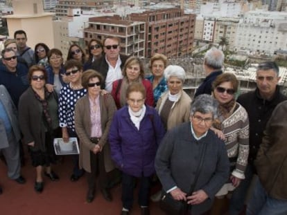 Miembros de la Asociaci&oacute;n de Afectados por Los Chonchorros, en C&aacute;diz.