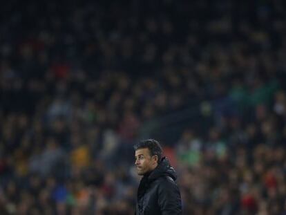 Luis Enrique, durant el partit