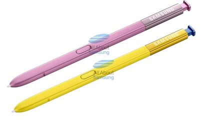 Nuevas imágenes filtradas del S Pen para los modelos Lilar Purple y Deep Blue