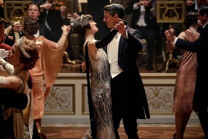 Michelle Dockery y Matthew Goode, en 'Downton Abbey'.