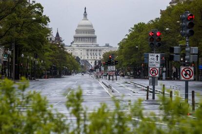 Vista del Capitolio de Estados Unidos, en Washington, este lunes.