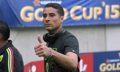 Guillermo Ochoa, durante un entrenamiento en el MetLife Stadium.