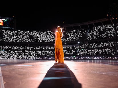 Taylor Swift, durante un concierto de su gira 'The Eras Tour' en Buenos Aires.