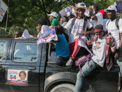 Campanha eleitoral no Haiti.