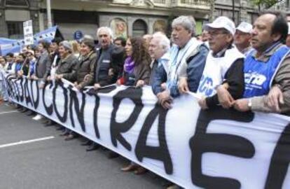 La última huelga general celebrada en Argentina, en noviembre de 2012, tuvo un alto seguimiento y paralizó gran parte del país. EFE/Archivo