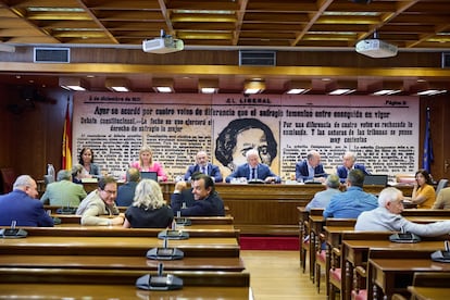 La expresidenta de Adif y ex secretaria de Estado de Transportes, Movilidad y Agenda Urbana, Isabel Pardo de Vera, durante su comparecencia ante la comisión de investigación sobre el ‘caso Koldo’, el pasado 29 de mayo.