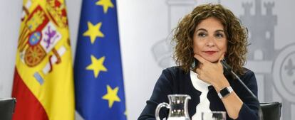 La ministra portavoz y de Hacienda, María Jesús Montero.