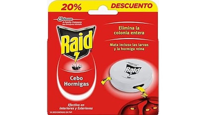 Trampa para hormigas en casa de Raid Cebos