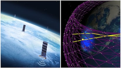 Conexión Starlink satélite