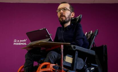 El secretario de organización de Podemos, Pablo Echenique.