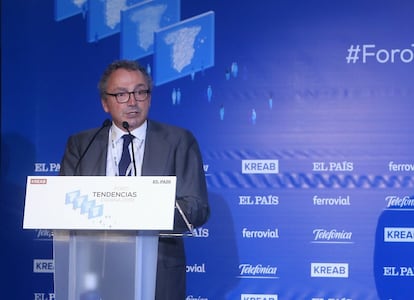 Manuel Polanco, presidente de PRISA, durante su intervención.