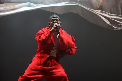 Kendrick Lamar, ayer, durante su actuación en el Primavera Sound en Madrid. 