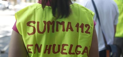 Los servicios Summa 112 en huelga.