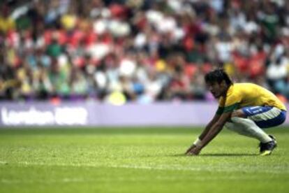 Neymar, durante el encuentro.