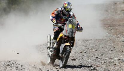 Marc Coma durante el Dakar.