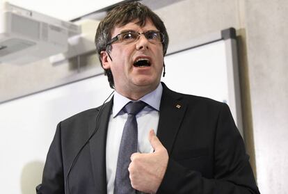 El expresidente catalán Carles Puigdemont.