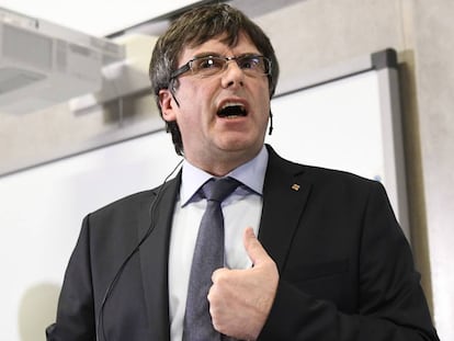 El expresidente catalán Carles Puigdemont.