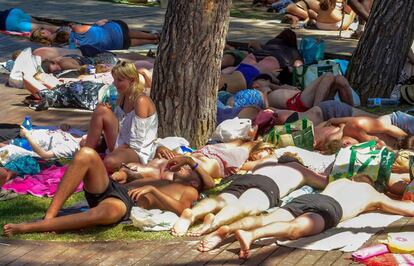 Festivalgoers at this year’s Benicàssim.