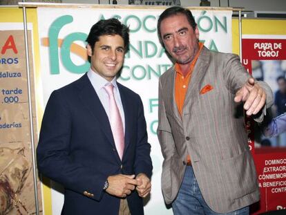 El torero Fran Rivera y el periodista Carlos Herrera.