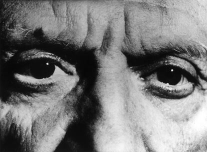 Imagen de la mirada del pinto Pablo Picasso.