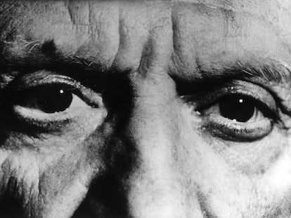 Imagen de la mirada del pinto Pablo Picasso.