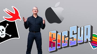 El CEO de Apple, Tim Cook, presentando el nuevo sistema operativo de los MAc