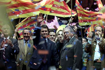 AUTONÒMIQUES 2003 – Míting final de CIU, amb Artur Mas al Pavelló Olímpic de Badalona.