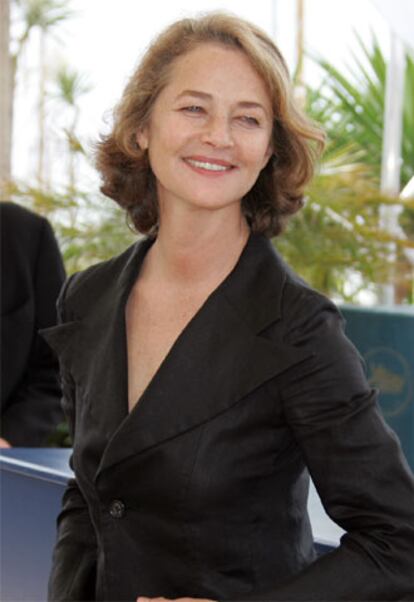 Charlotte Rampling, en Cannes.