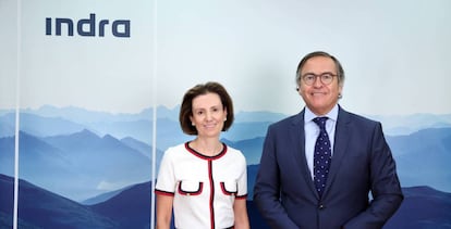 Cristina Ruiz e Ignacio Mataix, consejeros delegados de Indra.